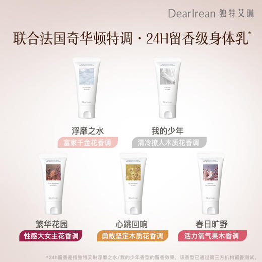 【U先试用】DearIrean 独特艾琳香氛保湿身体乳30ml尝鲜装（确认收货后3天内赠送16元无门槛对应正装回购优惠券，每个ID限参与1次） 商品图5