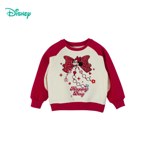 迪士尼魔法派对冬季女童刺绣加绒套头卫衣XD4ES080 商品图4