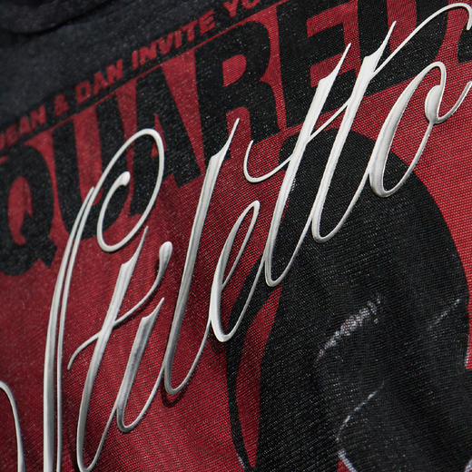 DSQUARED2 男士徽标印花棉质圆领短袖T恤 黑色 S71FZ0085 DTJ009 961 商品图3