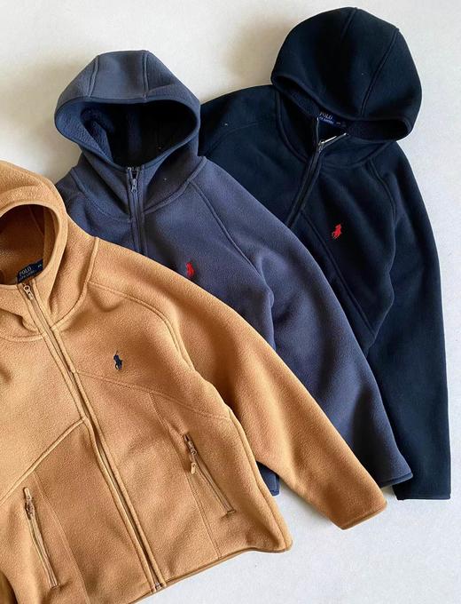 D122458新款小马摇粒绒立体剪裁拉链外套 商品图2