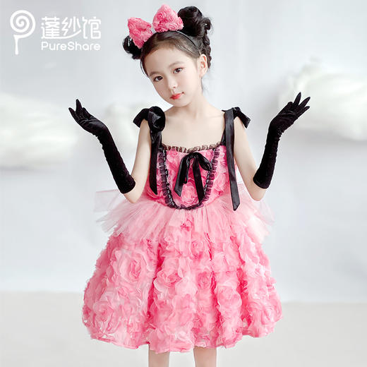 【非质量问题不退换】PureShare 黑幻玫瑰小礼服 商品图5