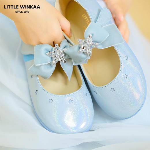 小温卡女童电绣星星蝴蝶花朵公主鞋舞蹈鞋LW41015 商品图2