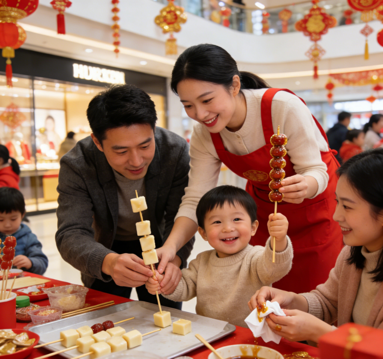 串起新年甜头｜甜蜜亲子时光：奶皮子糖葫芦元旦手作课堂来啦！