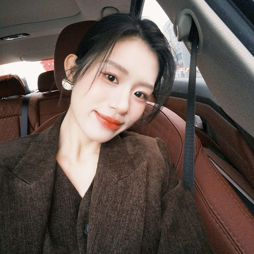 法小曼*子珍勃艮第红西装马甲三件套高级感西服套装 商品图6