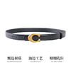 三彩2026新款皮腰带复古C型金属扣窄版皮带二层牛皮简约时尚女 商品缩略图3