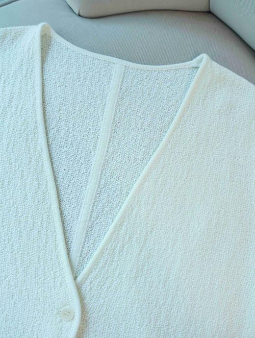 霜籁|优雅V领肌理感羊毛衫两件套 商品图6