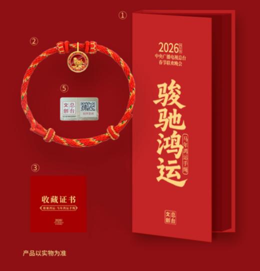 (爆款预售)2026马年春晚生肖手串 总台文创授权 含20粒足金转运珠 趣味“零点报时”设计 商品图11