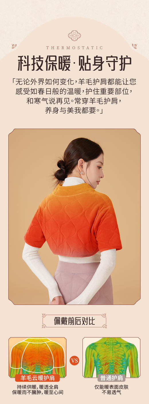 【YW】无忧购绗缝品质绵羊毛云感男女同款聚热锁温暖颈护肩8556/8557/8588/8589（截单后3-5天发货） 商品图3