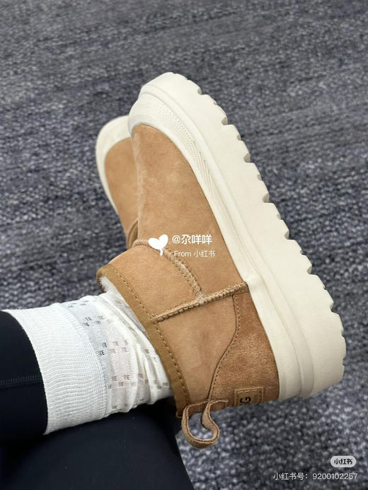 1224-4【澳洲单 纯圆正 】超厚超密 正单GGU 客供皮毛一体 保暖透气雪地靴 商品图14