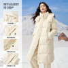 【12/24新品5.5折】熙世界「小暖炉羽绒服」可拆卸连帽保暖冬季中长款外套女士白鸭绒 商品缩略图1