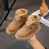 小黄鸭儿童冬季新款运动鞋儿童皮面防水男女童加绒保暖小中童跑步鞋潮22-39 商品缩略图3