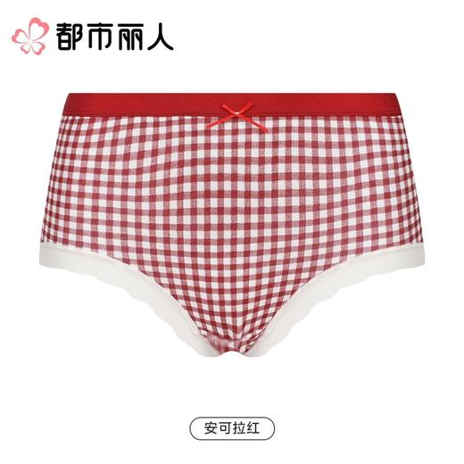 都市丽人内裤红品女士内裤40支棉内裤宽版包覆内裤LKC5E901 商品图0