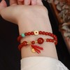 【八方来财·南红玛瑙双圈手串】敦煌小众红玛瑙新中式手串系列女仿南红国风设计款本命年平安好运 商品缩略图2