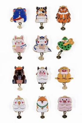 十二生肖冰箱贴/胸针两用 | 万物叁仟