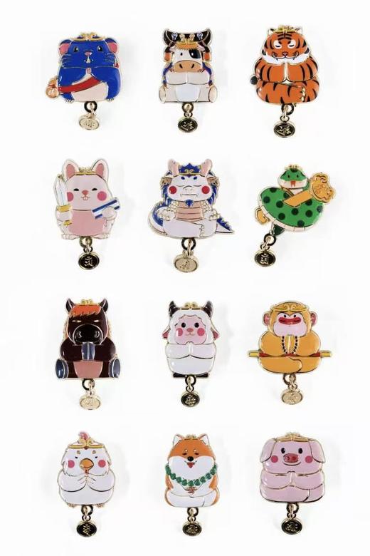 十二生肖冰箱贴/胸针两用 | 万物叁仟 商品图0