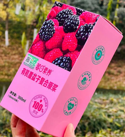 莓日素养有机覆盆子复合原浆!主打有机原料，100%原浆，健康营养满分，富含维生素C成分。独立小盒设计，随身携带超方便，健康生活get! 商品图3