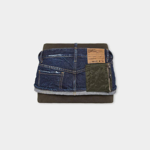 DSQUARED2 女士字母徽标标签休闲短裙 混色 S72MA1035 D30011 470 商品图1