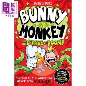 预售 【中商原版】兔子大战猴子03 末日联盟 Bunny vs Monkey and the League of Doom 英文原版 儿童漫画故事书 幽默搞笑 进口童书
