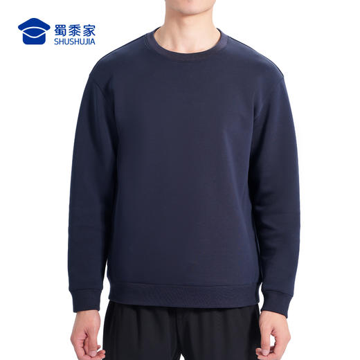 【实付满399送保温杯】【空气层功能卫衣】休闲圆领卫衣通勤高弹长袖上衣V001 商品图6