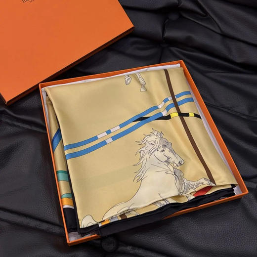 爱马仕 马术骑士 丝巾 商品图0