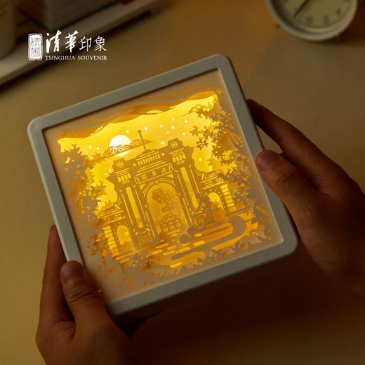 清华文创校园光影纸雕艺术摆件 商品图3