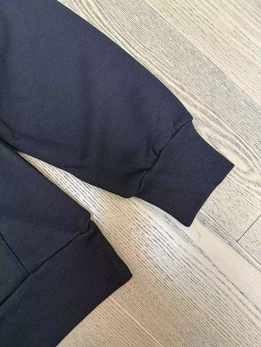 D122459加绒套头上衣纯色休闲宽松运动抽绳连帽卫衣 商品图5