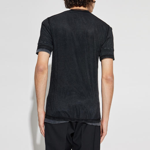 DSQUARED2 男士徽标印花棉质圆领短袖T恤 黑色 S71FZ0085 DTJ009 961 商品图2