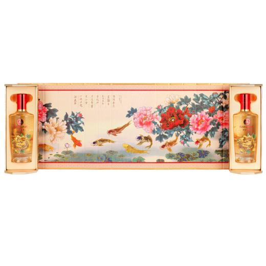 【限时折扣】五粮液仙林生态传世富贵画卷礼盒，500ml*2瓶，含礼袋，五粮液集团出品，“花开富贵”寓意美好 商品图4