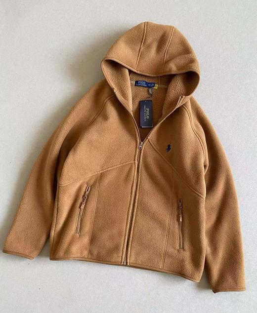 D122458新款小马摇粒绒立体剪裁拉链外套 商品图4