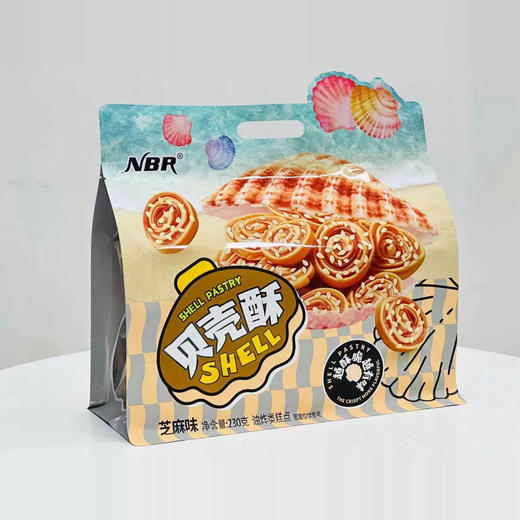 众星贝壳酥芝麻味230g 商品图0
