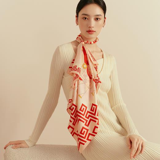 2026总台春晚方巾-骐骥之境 商品图1