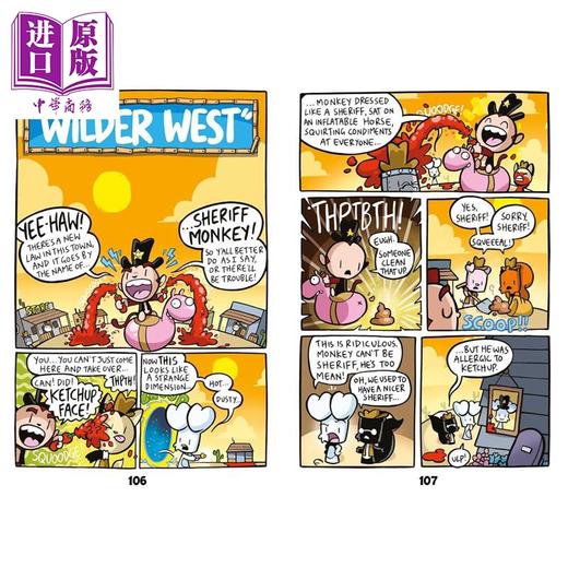 【中商原版】兔子大战猴子06 多元宇宙混乱 Bunny vs Monkey Multiverse Mix-up 英文原版 儿童漫画故事书 幽默搞笑 进口童书 商品图2