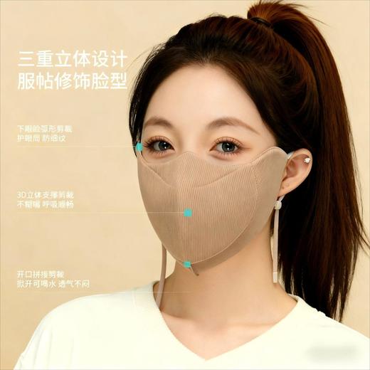 【防风御寒❗️立体有型】分舱式可喝水防晒保暖口罩秋冬高颜值保暖口罩骑车防寒防尘面罩。jb 商品图2