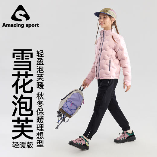 奇动童装【轻暖】儿童羽绒服白鹅绒保暖2025秋冬新款外套轻薄防水DER25619 商品图3