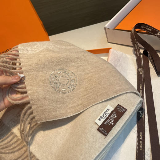 秋冬特惠💰320 爱马仕男女双面围巾 商品图5