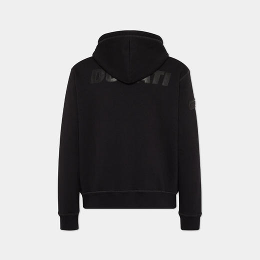 DSQUARED2 男士徽标贴片棉质连帽休闲外套 黑色 S71HG0153 S25516 900 商品图1