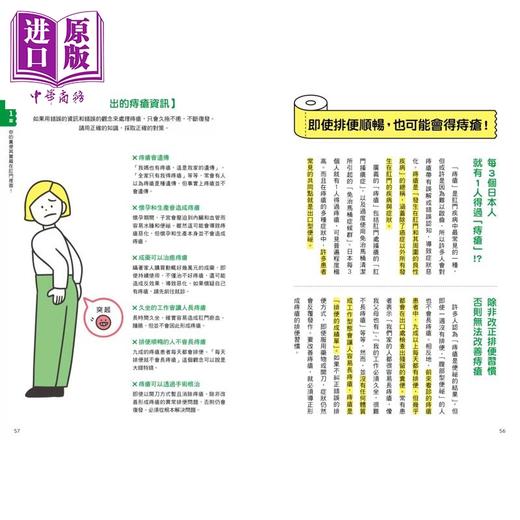 【中商原版】全图解 不靠吃药或开刀 便秘自救指南 整肠无效  3招根源改善 出口型便祕	佐佐木美礼 墨刻文化	 港台原版 商品图3