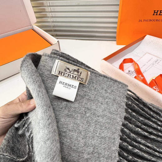 秋冬特惠💰330 爱马仕男女双面围巾 商品图8