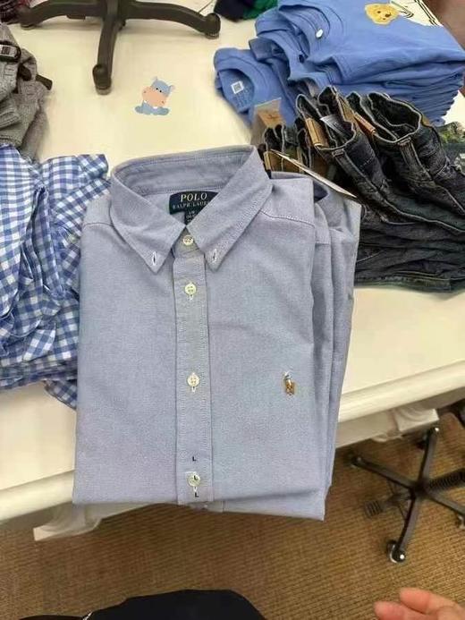 到手价699元 拉夫劳伦男大童款衬衣 成人可穿 牛津棉淡蓝衬衫+彩色小马标 美国代购，无中文标签，介意慎拍 商品图3