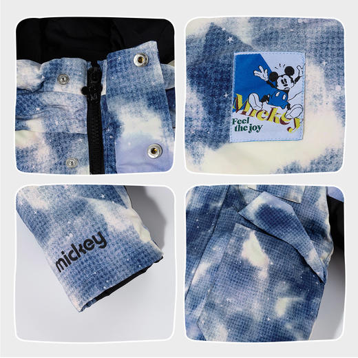 迪士尼米奇羽绒外套中大童上衣冬季男童中长款羽绒服XD4ES058 商品图6