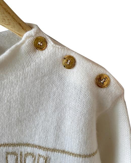 女款肩扣提花针织衫毛衣ba010 商品图2