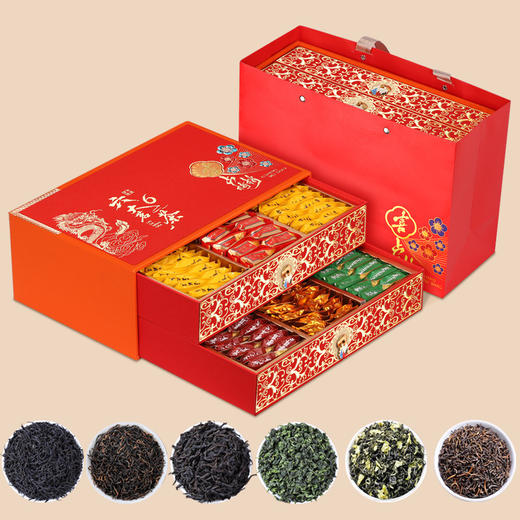 【严选红茶金骏眉】正山小种乌龙茶熟茶 大红袍铁观音茉莉花茶普洱六大茗茶 春节新年送礼佳品 商品图2