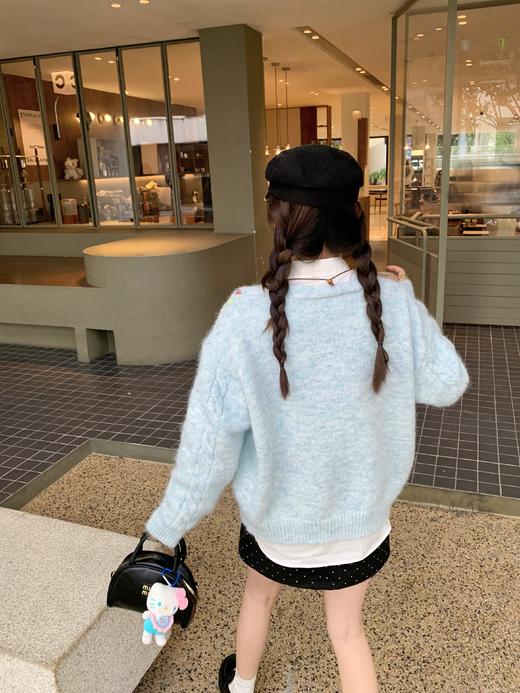 <曾小咸推荐>现货秒杀 ！微信超特价！韩系菱格开衫毛衣 日常189.99 立减90 秒杀99.99！！ 商品图11