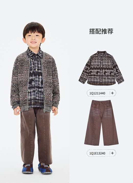 jnby   26年春款  短款开襟毛衫 1Q1313320 商品图4