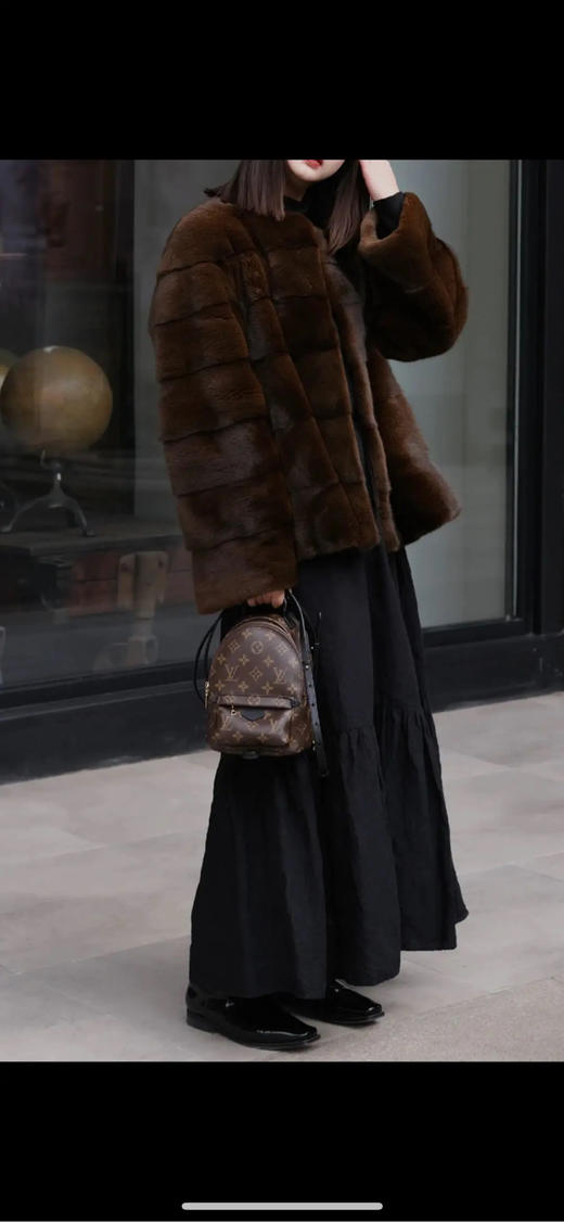 Lv 新版 mini 老花拼皮 小书包 商品图2