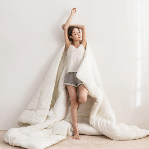 美穗吉家 磨毛纤维四季被（白色）3.9斤 商品图9