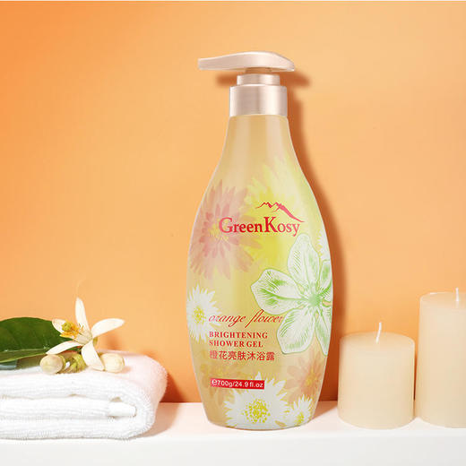「超值2瓶装」绿色溪谷 山羊奶丝滑沐浴乳/绿色溪谷玫瑰保湿/茶树舒爽/橙花亮肤沐浴露 保湿滋养 补水润肤 700g/瓶 商品图5