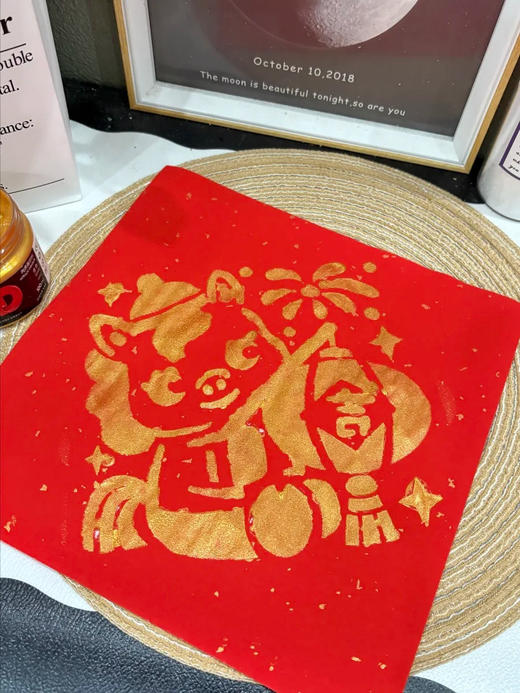 🎏大尺寸豪华版【新年非遗拓印年画diy58件套 】🔥超值组合装❗感受传统文化的同时还能锻炼动手能力🌈年味满满 🏮洒金宣纸是23*23的，✨ 商品图3