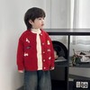 【萌趣创意设计❗️高级质感与优质面料】儿童年服毛衣2026新年春节元旦针织开衫刺绣小狗喜庆上衣男童冬装过年衣服。jb 商品缩略图3