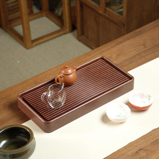 弘唐电木茶盘红料汉韵款高档茶盘简约办公干湿两用茶盘 商品图4